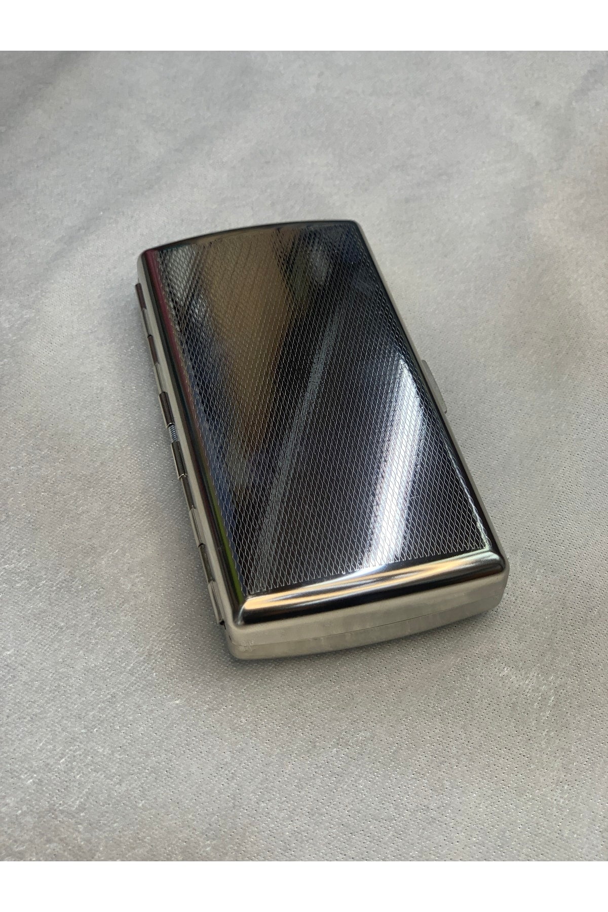 Sorendy 20332 Metal Sigara Tabakası Lüks Tasarım Şık Hediyelik Tasarım Desenli Standart Uzun Tabla 110 Mm