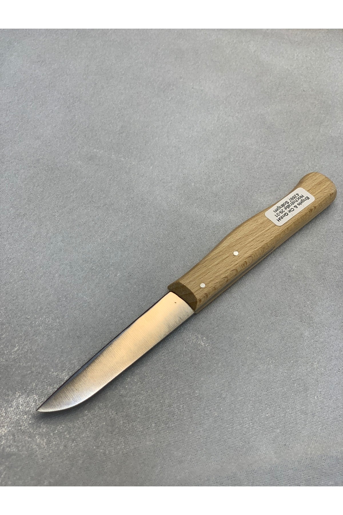 Ahşap Saplı Paslanmaz Çelik Meyve Sebze Bıçağı Omas Extra Scharf Almanya Üretimi 17 Cm