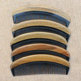 Sandal Ağaçı Kaplamalı Kemik Dişli Tarak Ahşap Saç Tarağı 14 cm - 16 cm AT-130