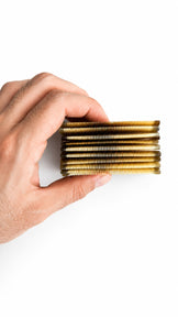Sorendy Doğal Kemik Tarak Mini Bit Kepek Tarağı Cep Tarağı 8 cm Çift Taraflı Sığır Boynuzu El Yapımı KT-125